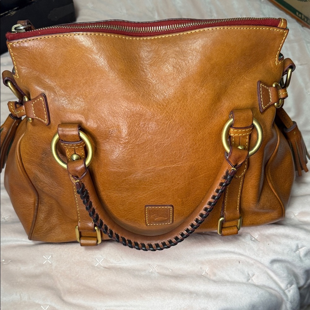 Dooney and Burke Large Satchel Handbag 👜 w/ Crossbody Strap EUC